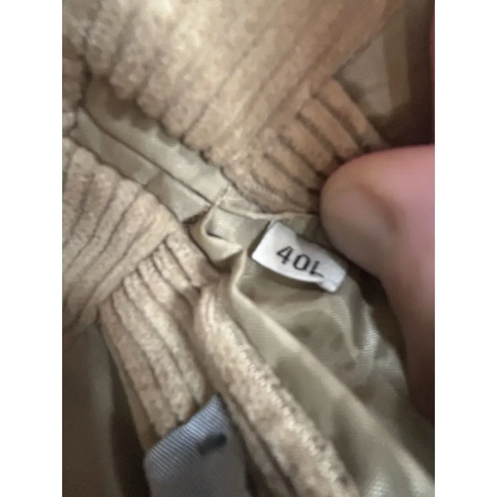 VINTAGE Jordache Western Corduroy Blazer Sports Coat Size 40L Khaki‎ Beige EUC